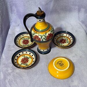 Pier 1 Yellow Earthenware Bowl